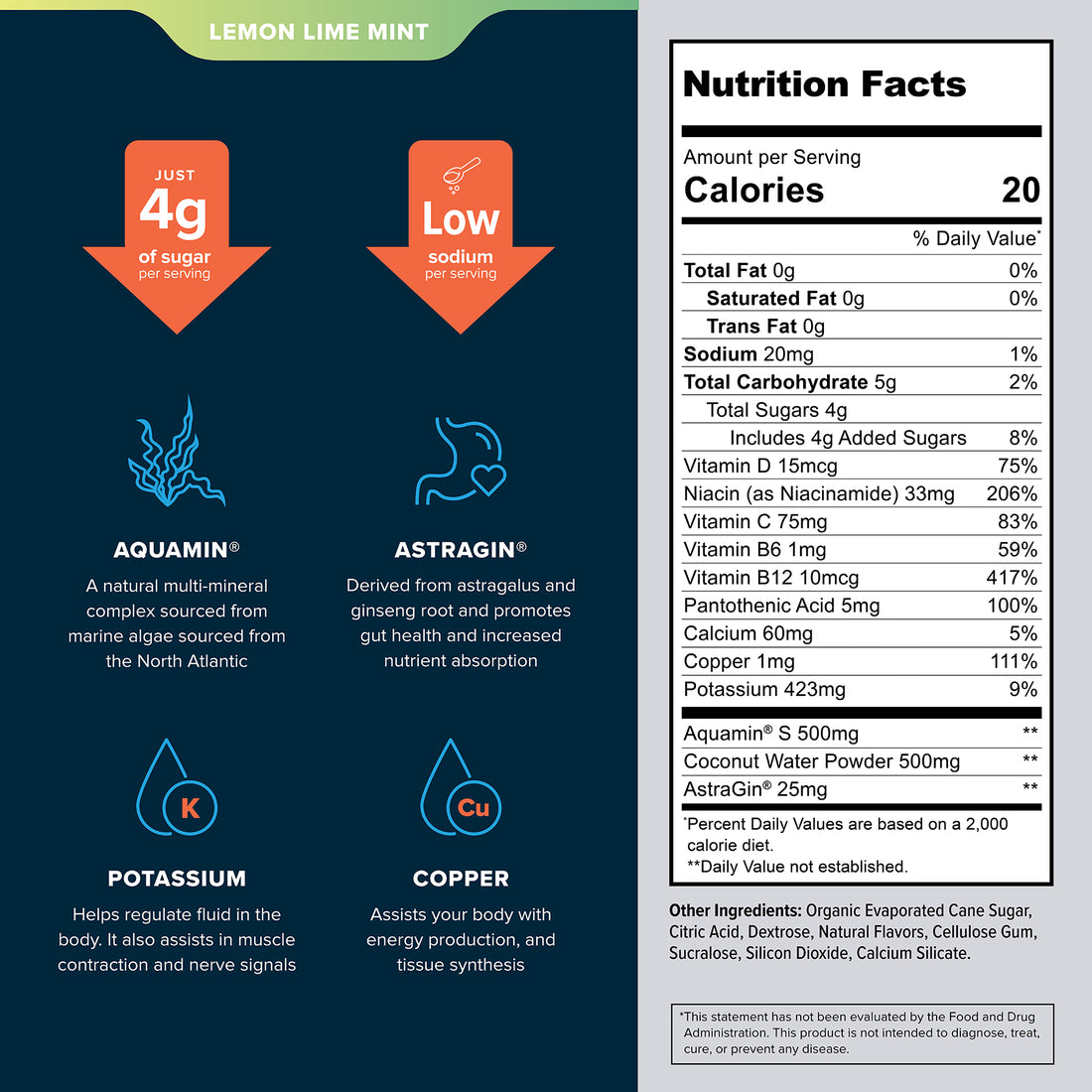 Lemon Lime Mint - 30 Serving