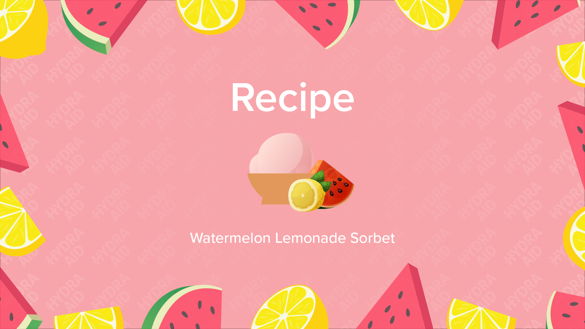 Watermelon Lemonade Sorbet Recipe