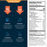 Hydra-Aid-Nutrition-facts-Orange-cream-14pk-Hydration-Stick-Packs